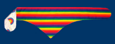 Rainbow flag dog bandana