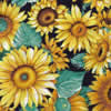 summer dog bandana in sunflower
