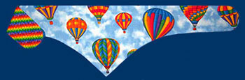hot air balloon dog bandana