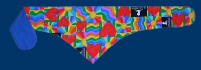 Hearts and Rainbows Dog Bandana